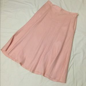 CHAPS Pink Linen Skirt